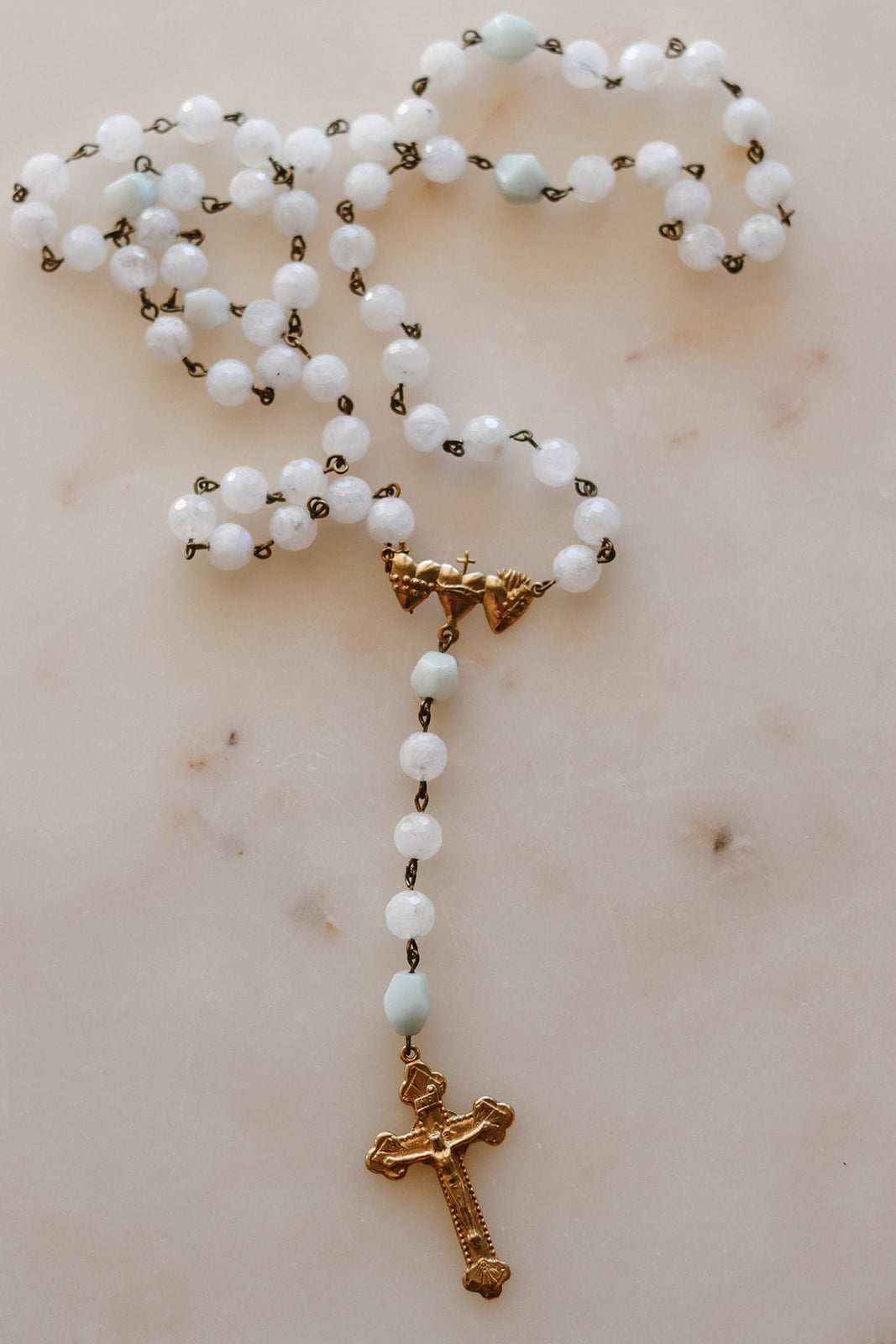 Holy Family Hearts Rosary handmade Sacred Heart Rosaries – The