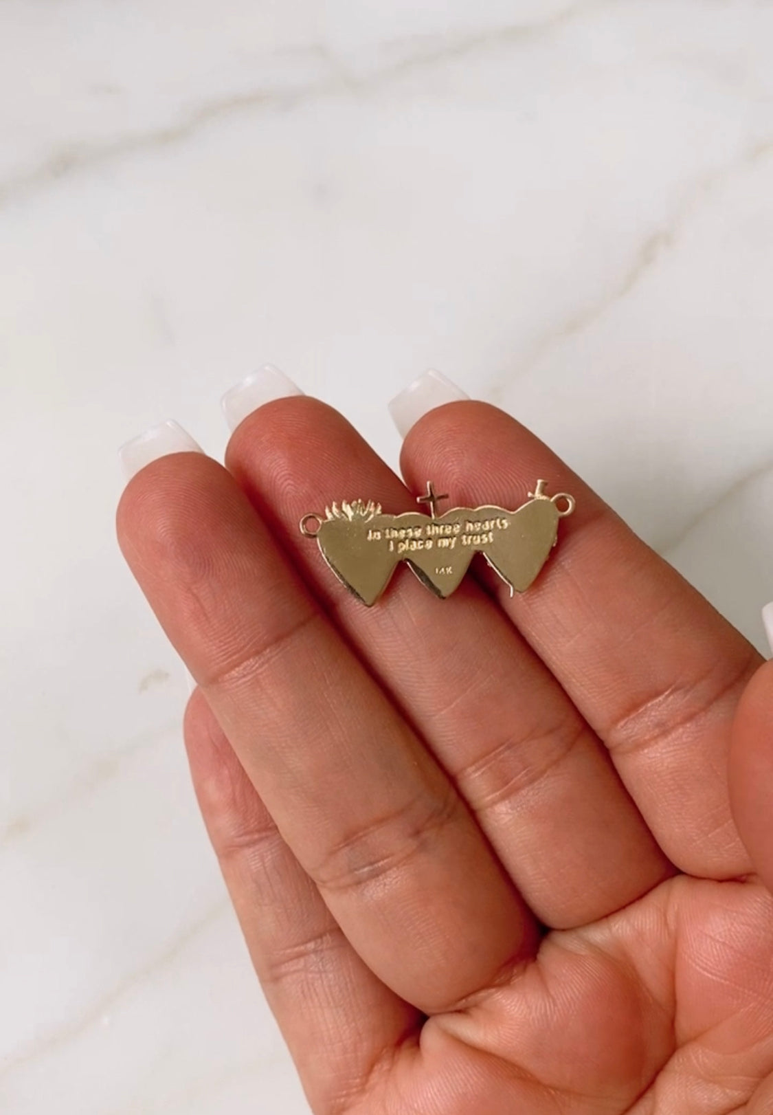 Holy Family Hearts® Necklace, Immaculate Heart of Mary, Chaste