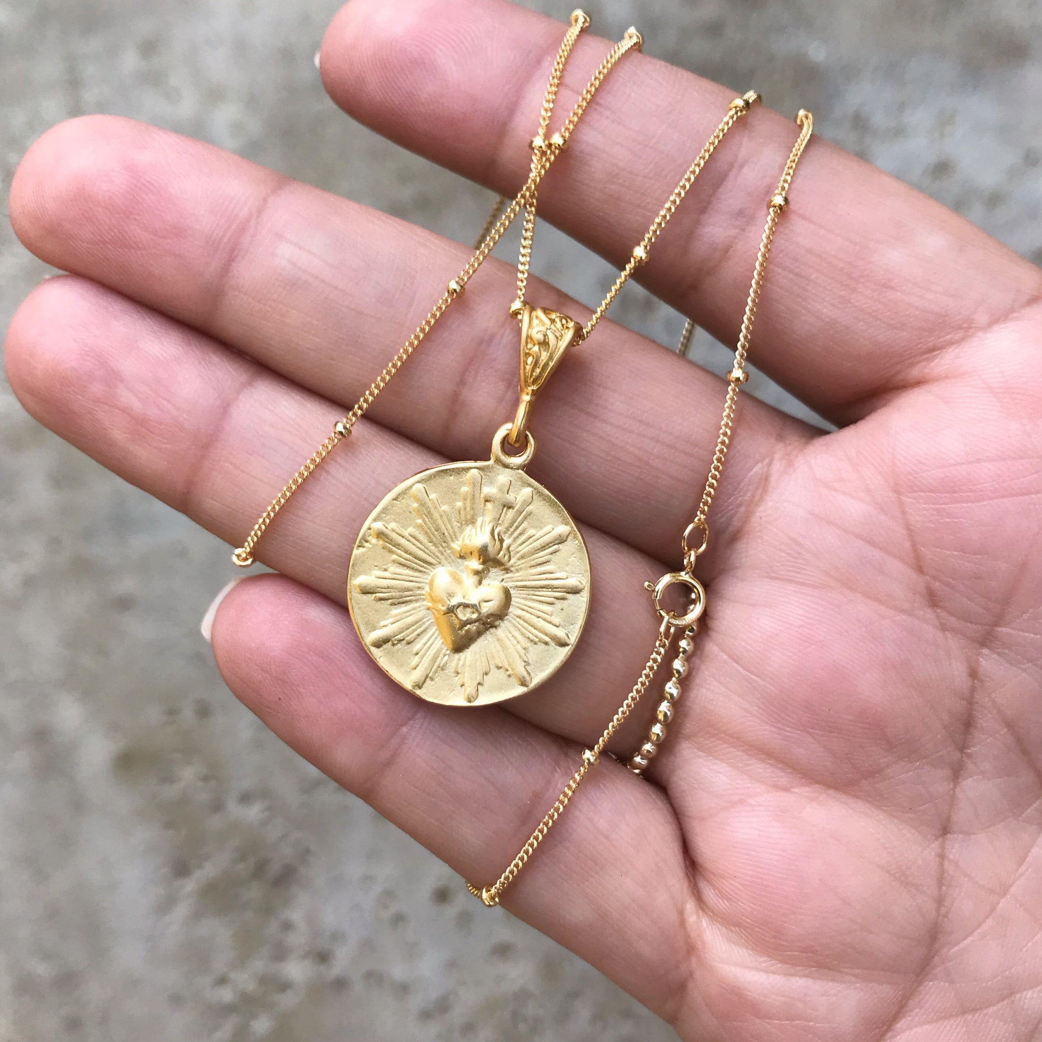 The Little Sacred Heart® Coin Necklace